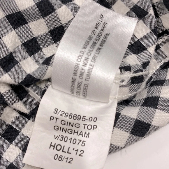 Baby Gap black & white gingham preppy button down shirt size 18-24 months - Picture 7 of 7